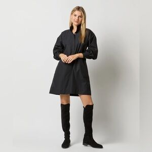 Ann Mashburn Black Anaya Popover Dress